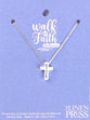 Necklace: Cross Glory, 40.6cm Chain With 5cm Extension (Walk By Faith Collection)