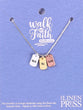 Necklace: 3 Dog Tag Charms, Silver, Gold, Rose Gold, 40.6cm Silver Chain With 5cm Extension (Walk By Faith Collection)