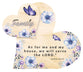 Tabletop Plaque, Mdf: Double Love Hearts, Family, Joshua 24:15, Purple/Blue