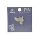 Lapel Pin, Enamel, Silver Dove (Walk By Faith Collection)