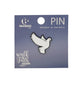 Lapel Pin, Enamel, White Dove (Walk By Faith Collection)