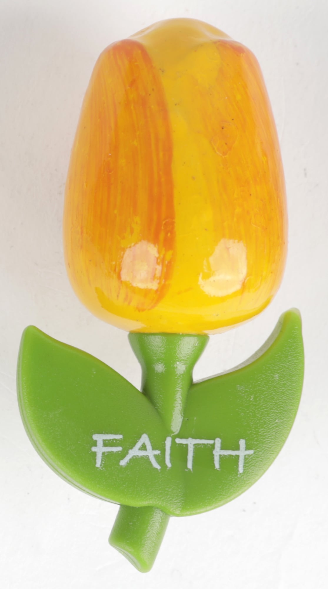 Magnet, Wooden: Tulip, Faith