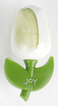 Magnet, Wooden: Tulip, Joy
