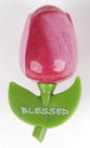 Magnet, Wooden: Tulip, Blessed