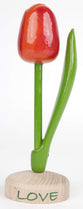 Tulip, Wooden Pedestal, Love, 20cm