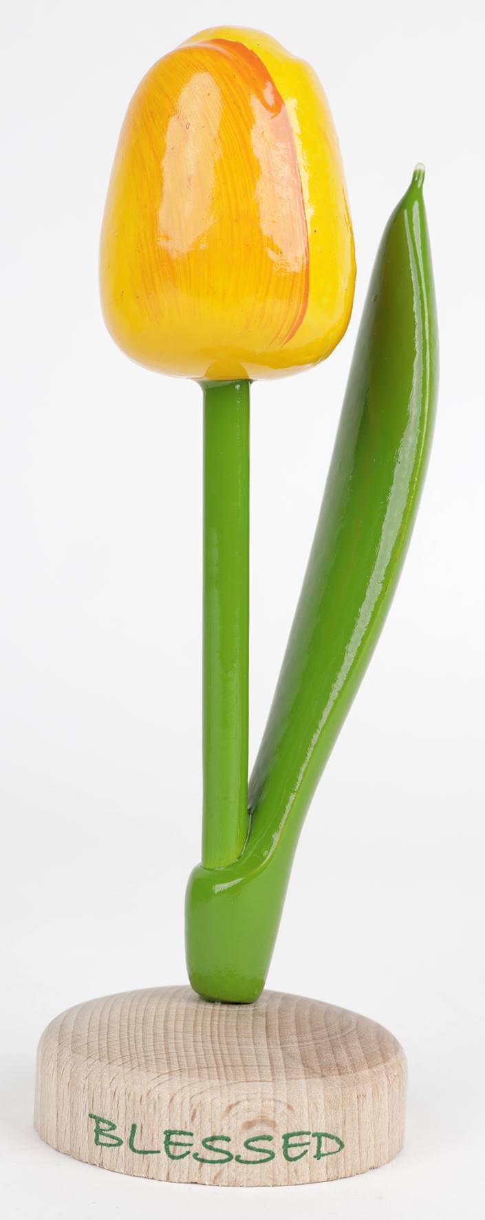 Tulip, Wooden Pedestal, Blessed, 20cm