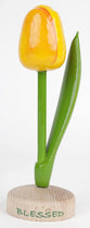 Tulip, Wooden Pedestal, Blessed, 20cm