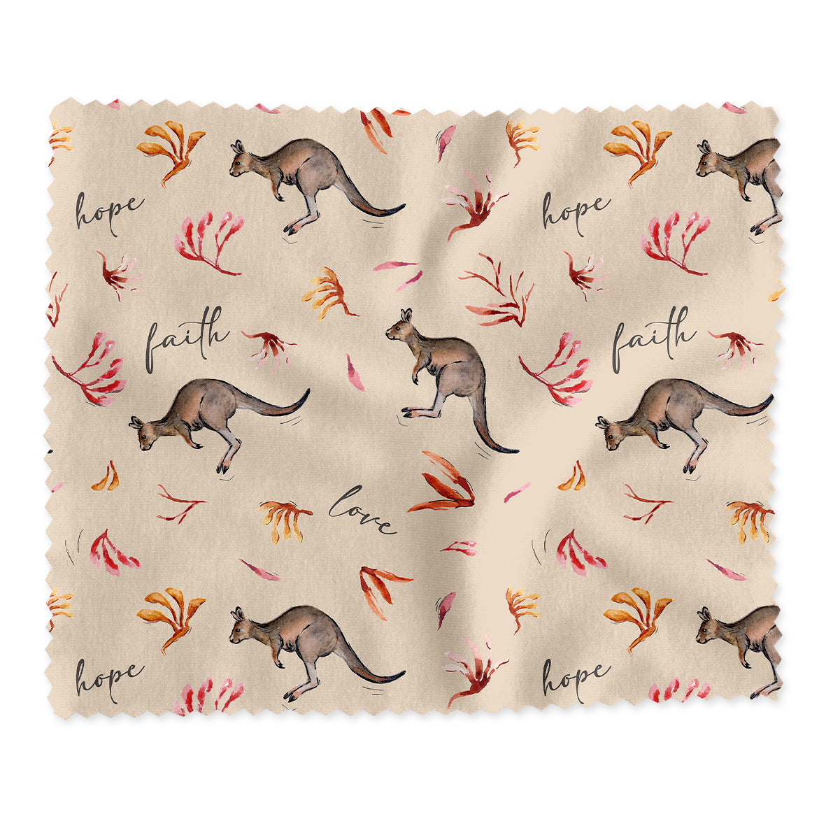 Lens Cloth: Kangaroo Pattern (Fig Hill Farm)