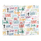 Lens Cloth: Faith, Hope, Love Words Pattern