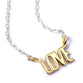 Necklace: Silver & Gold, Love