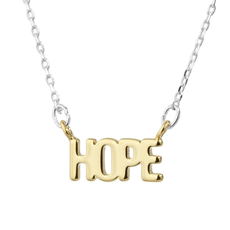 Necklace: Silver & Gold, Hope