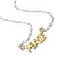 Necklace: Silver & Gold, Peace