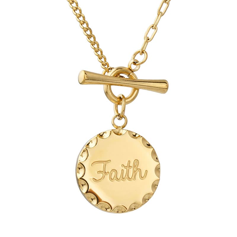 Necklace: Gold, Faith