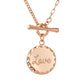 Necklace: Rose Gold, Love