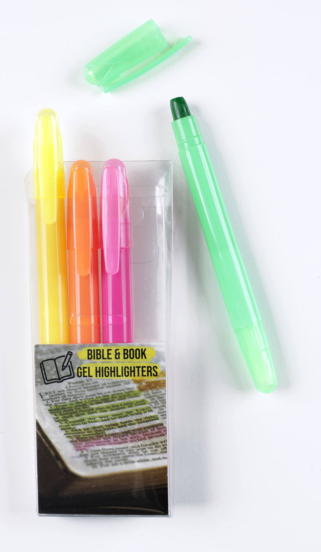 Bible/Book Gel Highlighter (4 Pack) Flouro Colours