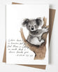 Greeting Card: Koala Ps 72:25 (Fig Hill Farm)
