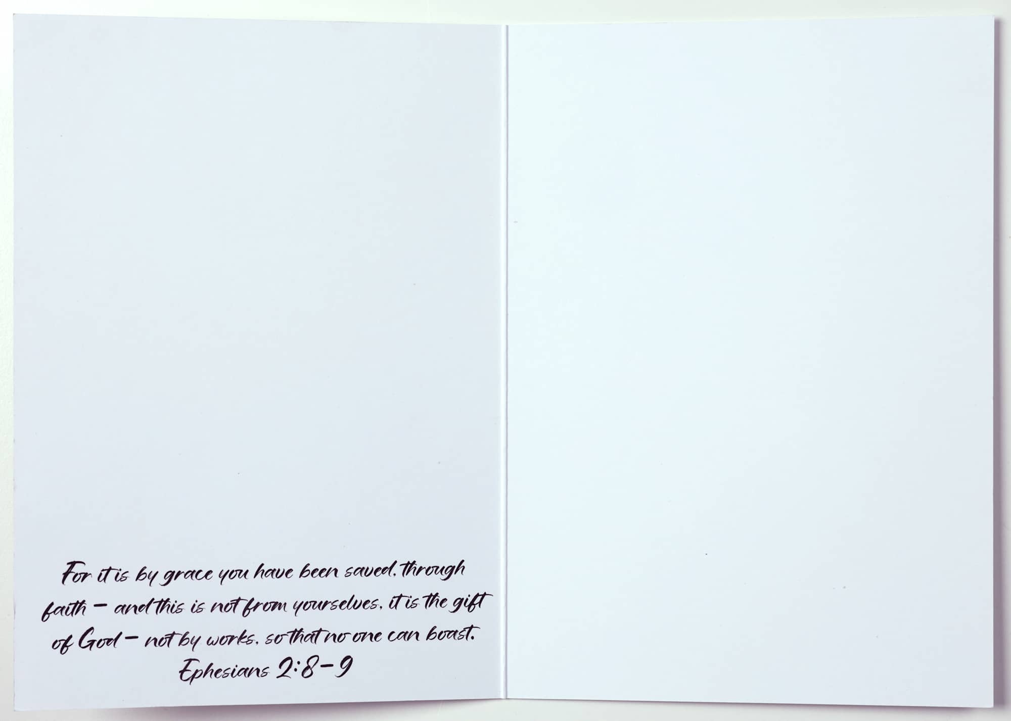 Greeting Card: Gum Blossom Pattern Eph 2:8-9 (Fig Hill Farm)