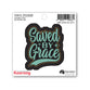 Sticker: Saved By Grace (Vinyl, Suitable for Outdoor Use)