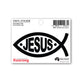 Sticker: Jesus Fish (Vinyl, Suitable for Outdoor Use)