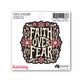Sticker: Faith Over Fear (Vinyl, Suitable for Outdoor Use)