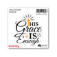 Sticker: His Grace Is Enough (Vinyl, Suitable for Outdoor Use)