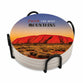 Ceramic Coaster (Set of 4): Australian Landscapes