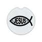 Ceramic Car Coaster: Jesus Fish