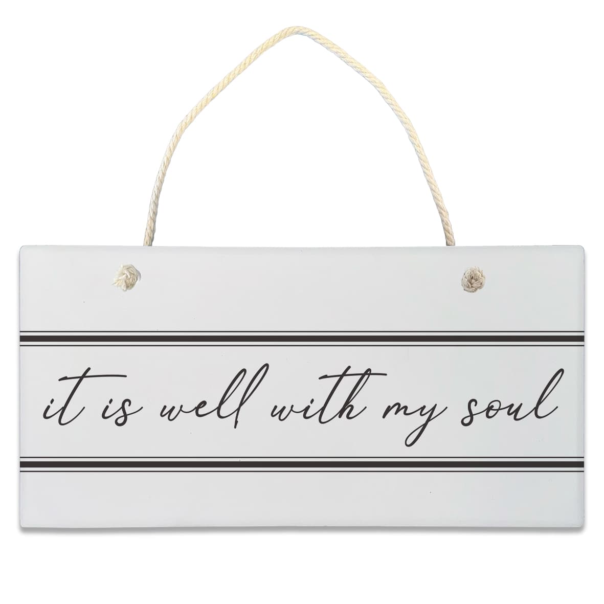 Ceramic Plaque: It Is Well With My Soul