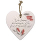 Ceramic Plaque: 1 John 4:19, Heart Shape (Fig Hill Farm)