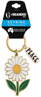 Keyring - Daisy Glitter Peace