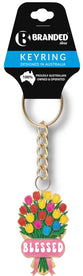 Keyring - Tulip Bouquet Blessed