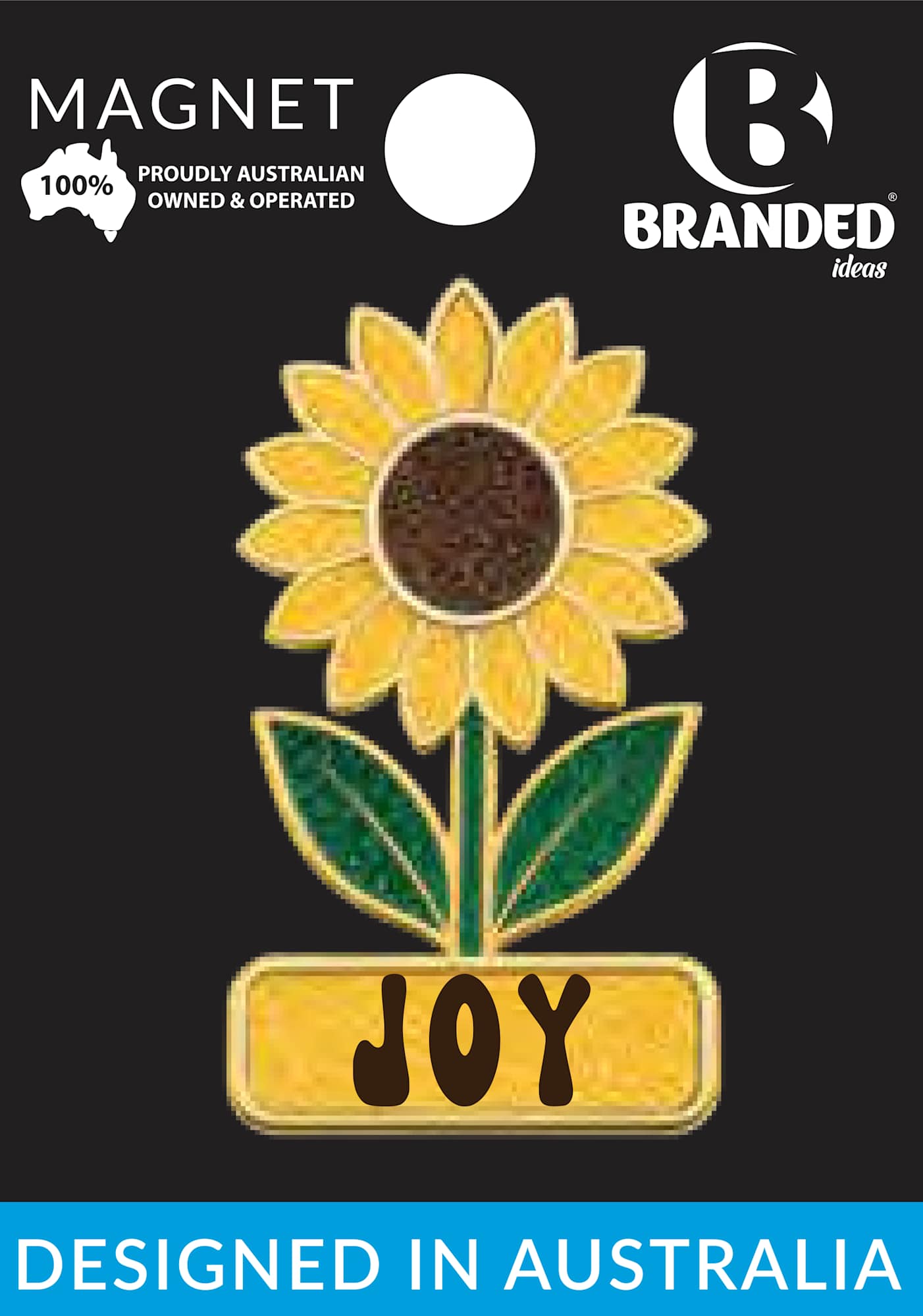 Magnet - Sunflower Glitter Joy