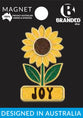 Magnet - Sunflower Glitter Joy