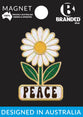 Magnet - Daisy Glitter Peace