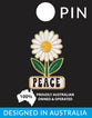Pin - Daisy Glitter Peace