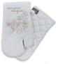 Oven Mitt: White, Saved by Grace Through Faith (Aco Certified Organic Cotton)