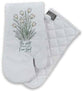 Oven Mitt: White, Be Still Psalm 46:10 (Aco Certified Organic Cotton)