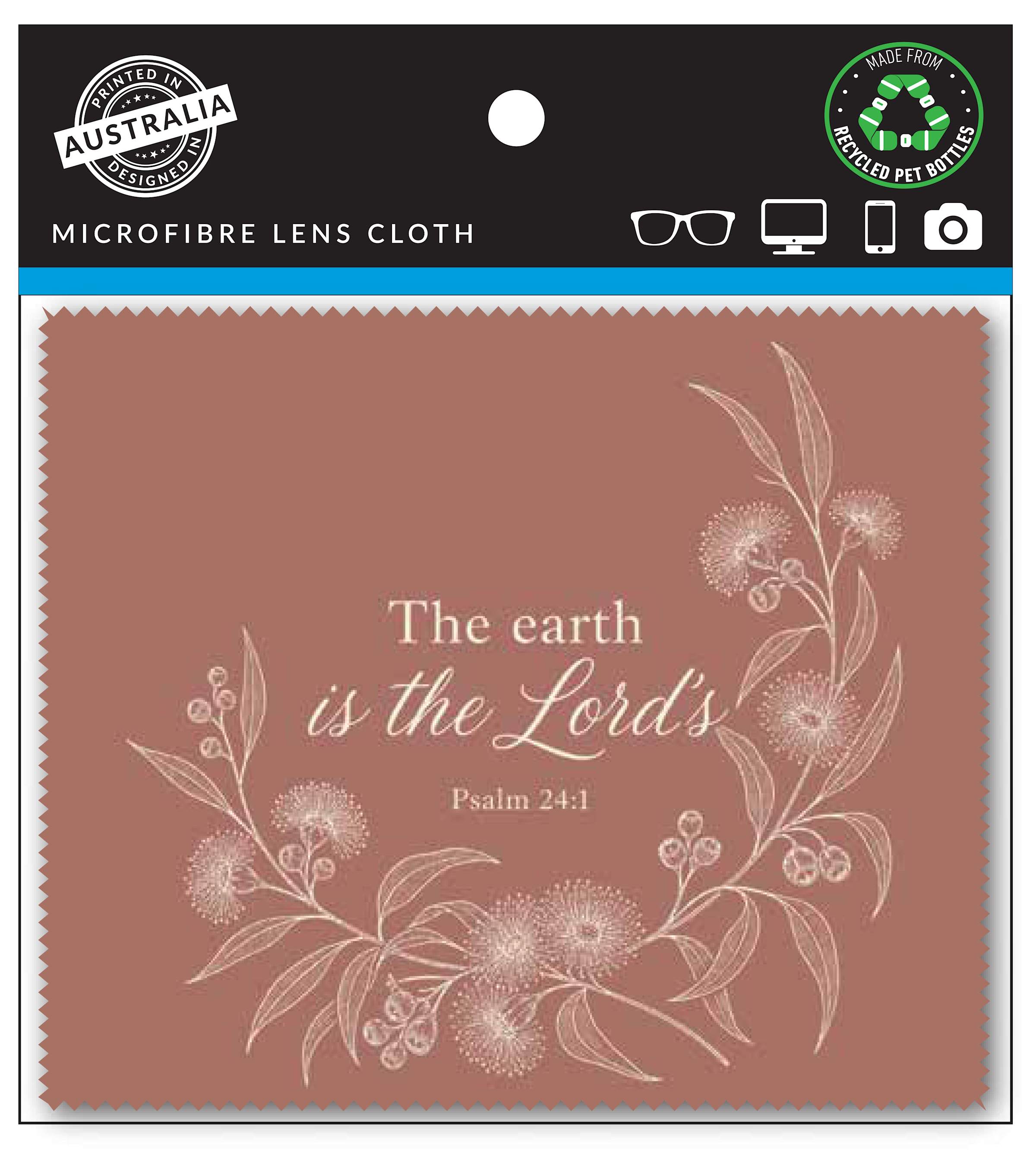 Lens Cloth: Earthy Rose, The Earth is the Lord's Psalm 24:1