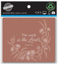 Lens Cloth: Earthy Rose, The Earth is the Lord's Psalm 24:1