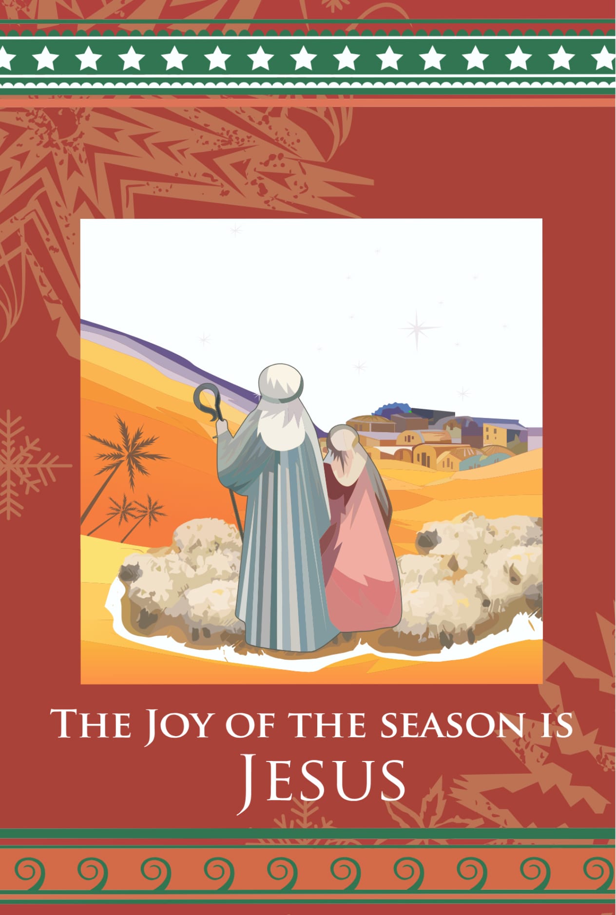 Christmas Card Budget Pack D (6 Cards, 1 Design)