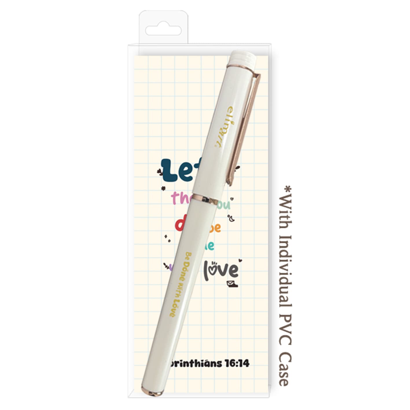 Gel Pen with Bookmark: Be Done With Love 