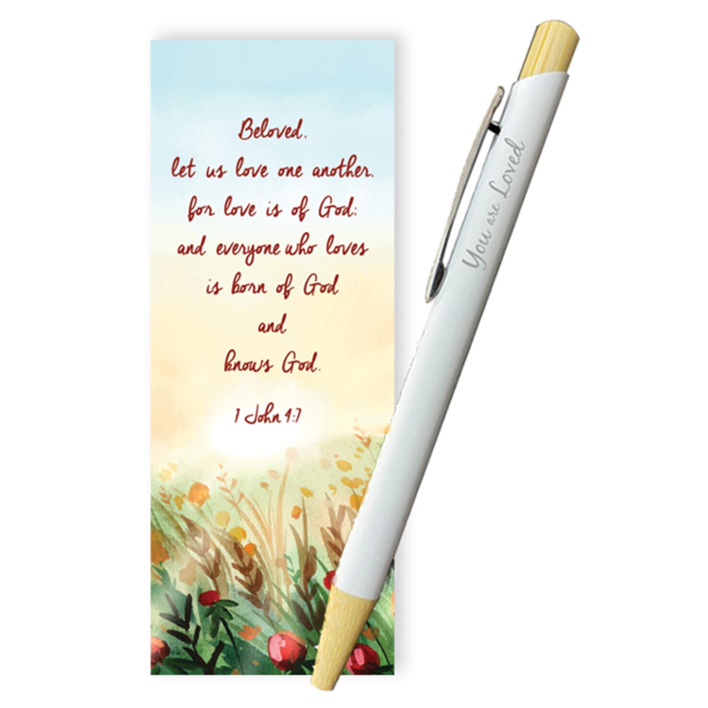 Gel Pen with Bookmark: You Are Loved