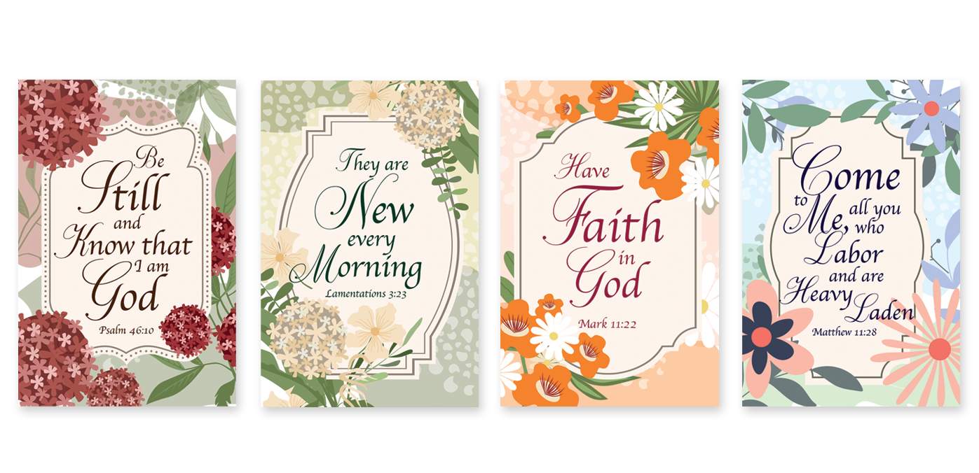 Memo Pad (Set of 4): Floral