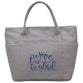 Mini Canvas Tote Bag: Rejoice And Be Glad, Grey