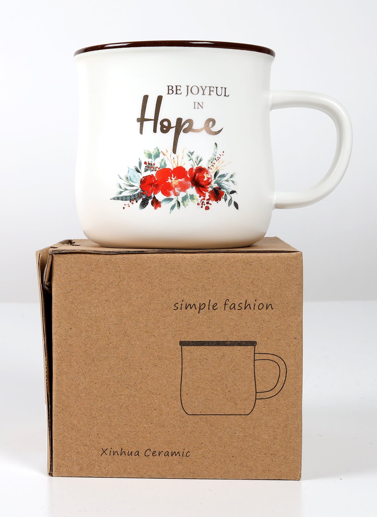 Ceramic Mugs(370ml): Be joyful in hope