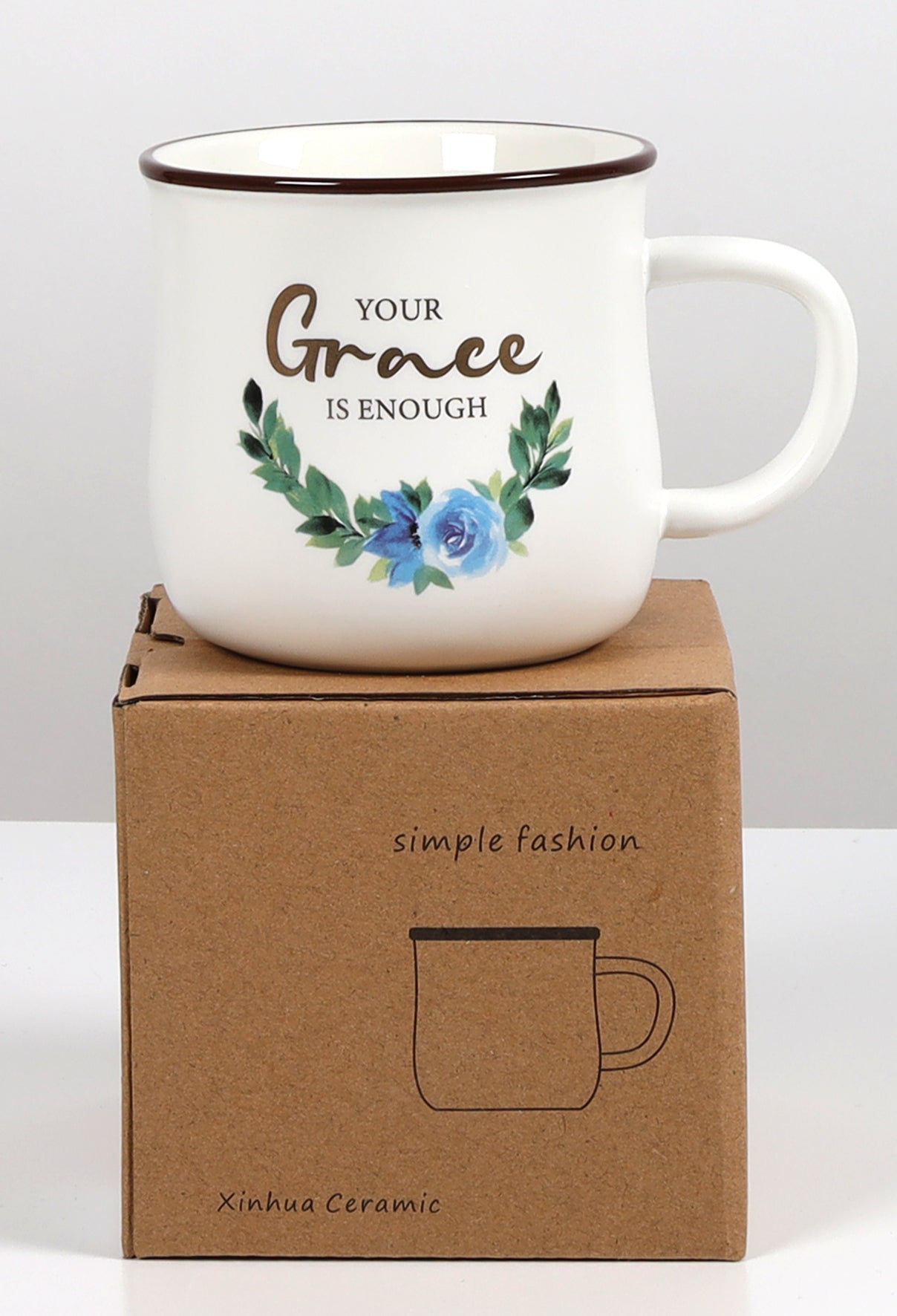 Ceramic Mugs(370ml): Your grace is enough