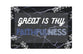 Floor Mat, Pvc Coil: Faithfulness, Black/White/Blue