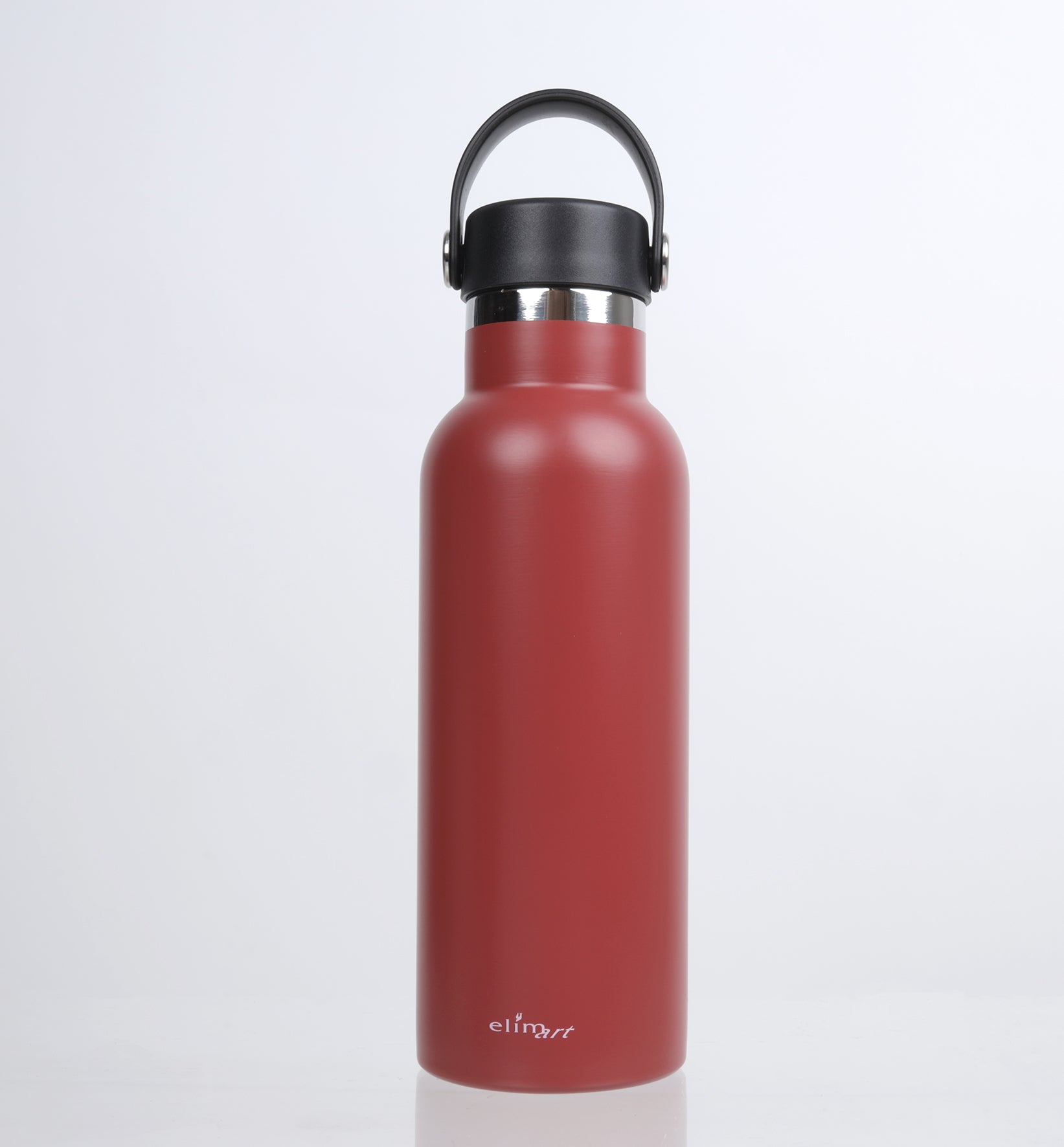 Stainless Steel Thermos Bottle, 500ml: Rejoicing in Hope, Burgundy (Stays Cold For 24 Hours, Keeps Hot For 12 Hours)