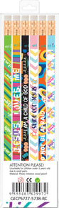 2B Pencils with erasers (12 Pack): various designs