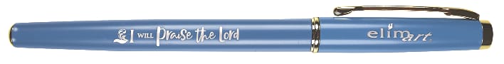 Gel Pen with Bookmark (Metal, Black Ink 0.5mm): Praise The Lord